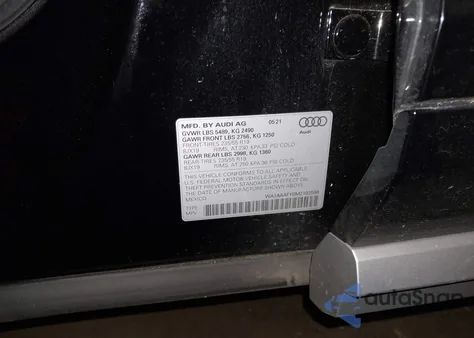 2021 Audi Q5 Premium 45 Tfsi Quattro S Tronic z USA, uszkodzony, nr VIN WA1AAAFY0M2102598